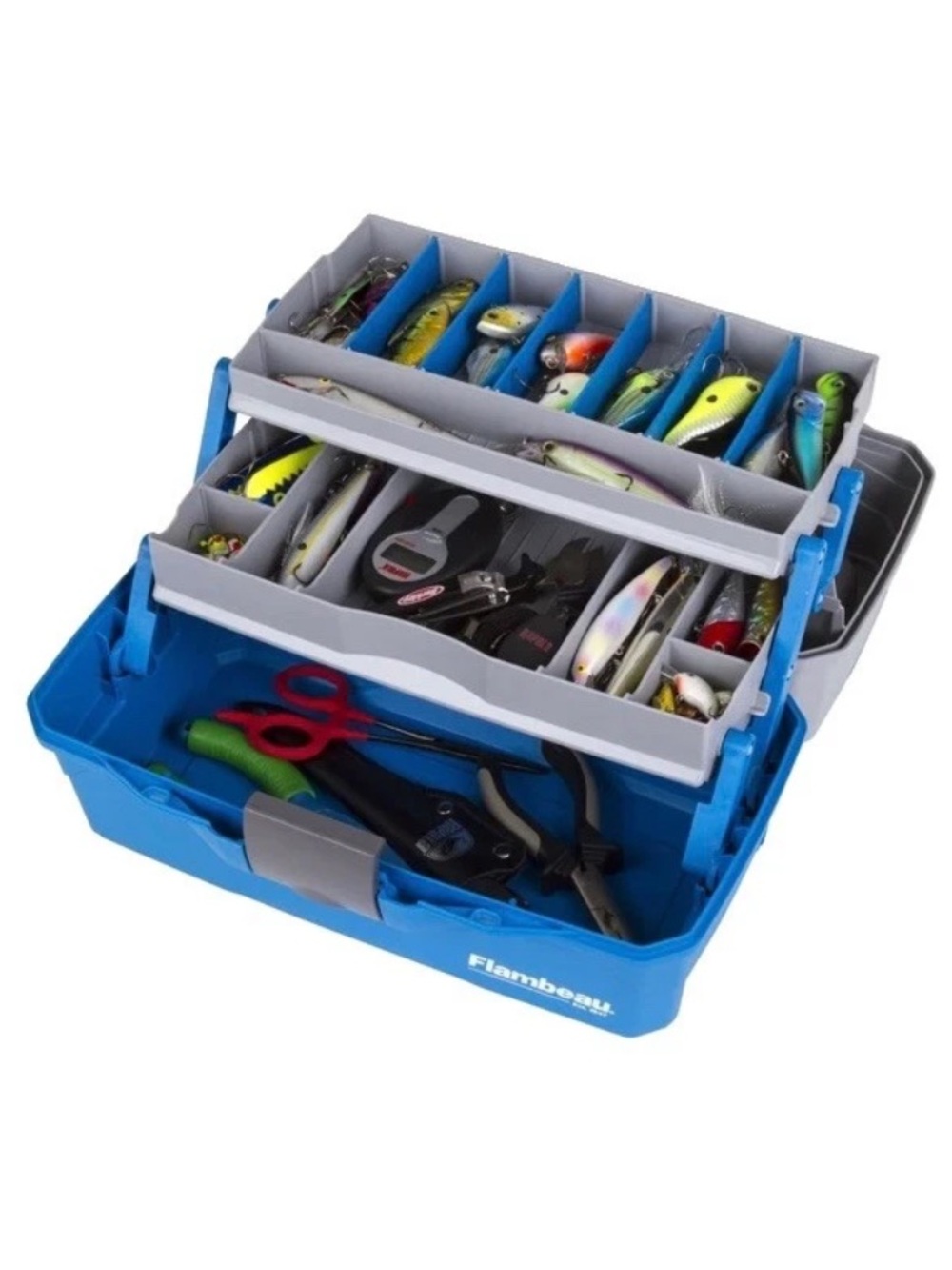 Flambeau Outdoors 2 Tray Tackle Box Fishing - Outdoors NWT - Picture 4 of 6